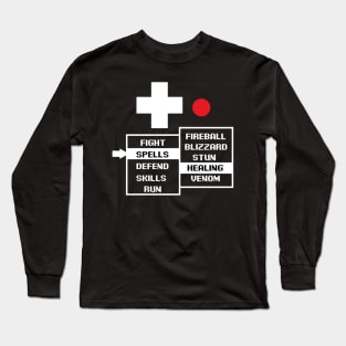 Healing! rpg options menu choosing magic Long Sleeve T-Shirt